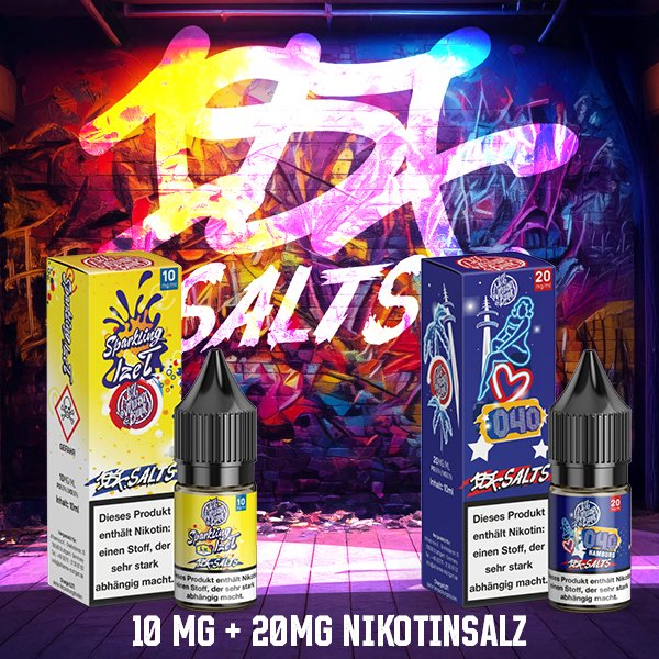 187 Straßenbande - Nikotinsalz-Liquids - 10ml - Blue Devil | Nikotinsalz-Stärke : 10mg | Paketgröße : 1er Packung