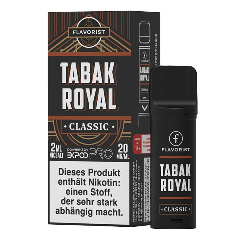 Flavorist - Prefilled Pod - Tabak Royal - 20mg