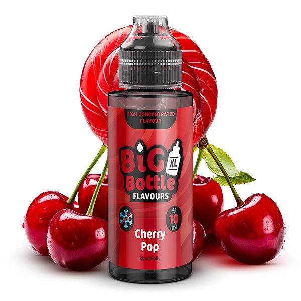 Big Bottle - Aroma - 10ml - Cherry Pop | Inhalt : 10ml | Nikotinstärke : 0mg | Paketgröße : 1er Packung Big Bottle - Aroma - 10ml - Cherry Pop | Inhalt : 10ml | Nikotinstärke : 0mg | Paketgröße : 1er Packung