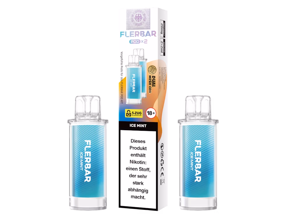 Flerbar - Prefilled Pod - 2ml - 2er Pack - Ice Mint