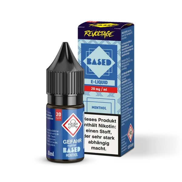 Revoltage - BASED - Nikotinsalz-Liquid - Menthol - 8ml - 20mg Revoltage - BASED - Nikotinsalz-Liquid - Menthol - 8ml - 20mg