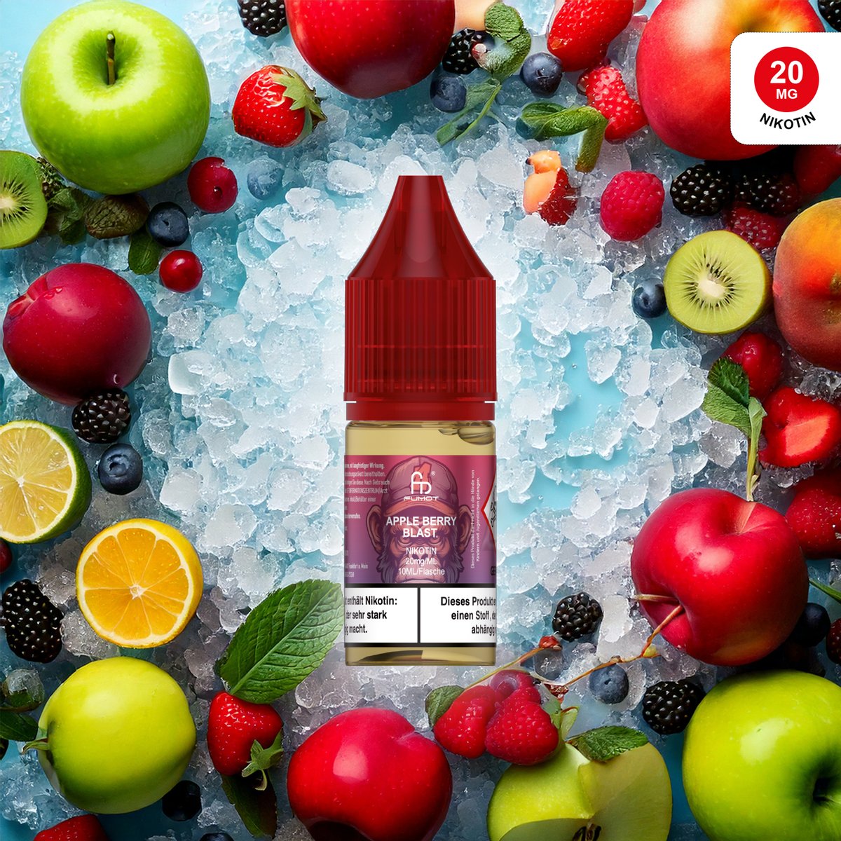 RandM - Tornado - Nikotinsalz-Liquid - 10ml - Apple Berry Blast 20mg RandM - Tornado - Nikotinsalz-Liquid - 10ml - Apple Berry Blast 20mg