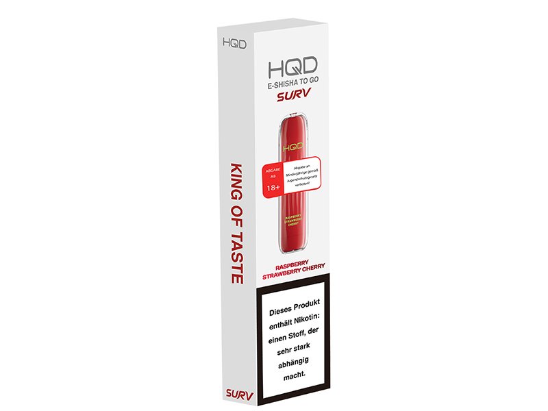 HQD - SURV - Einweg E-Zigarette - Raspberry Strawberry Cherry - 20mg HQD - SURV - Einweg E-Zigarette - Raspberry Strawberry Cherry - 20mg