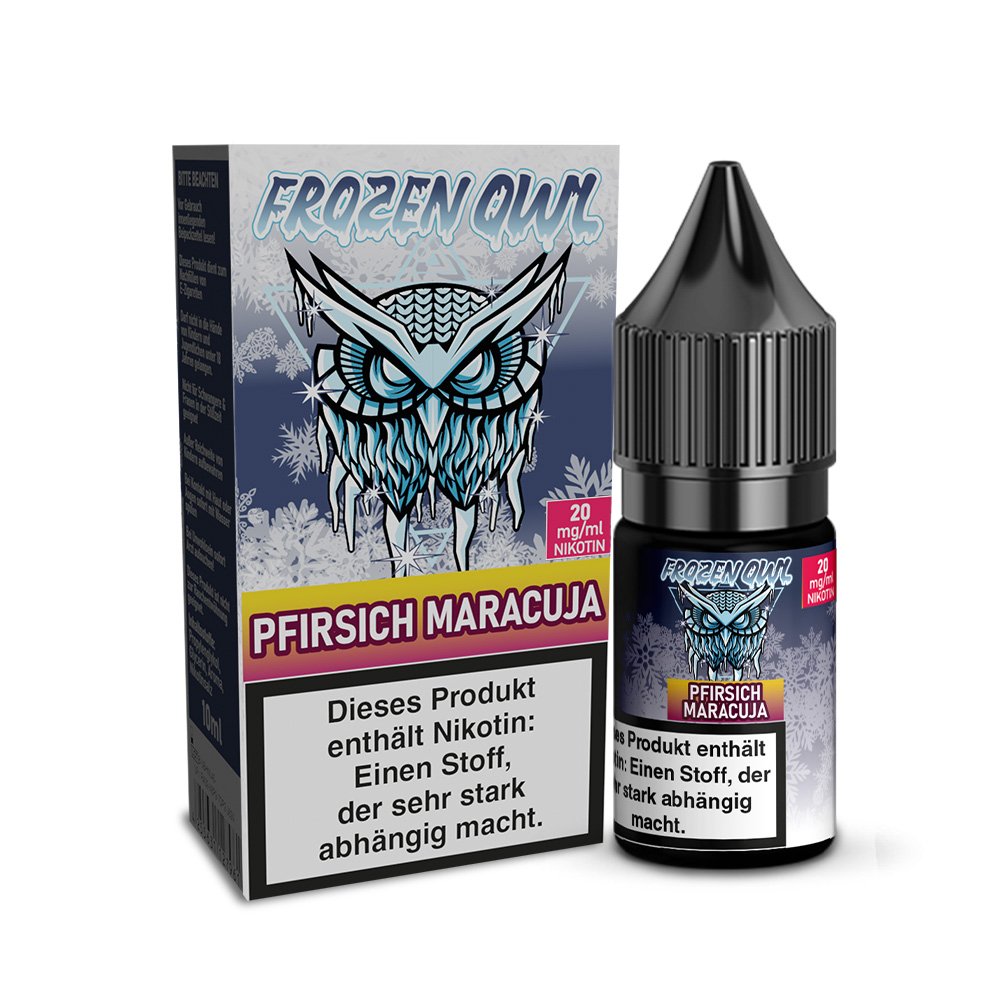 Frozen OWL - Nikotinsalz Liquid - 10ml - Pfirsich Maracuja - 10ml - 20mg Frozen OWL - Nikotinsalz Liquid - 10ml - Pfirsich Maracuja - 10ml - 20mg