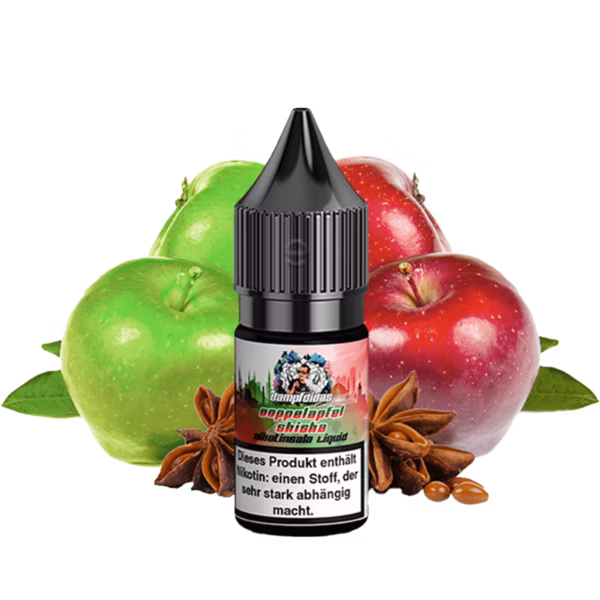 Dampfdidas - Doppelapfel Shisha - Nikotinsalz Liquid - 10ml - 10mg