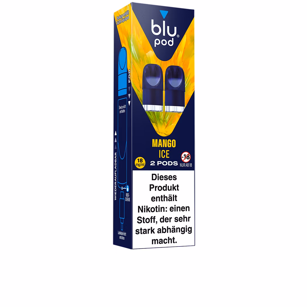 Blu Bar - Prefilled Pods - Mango Ice | Nikotinsalz-Stärke : 18mg