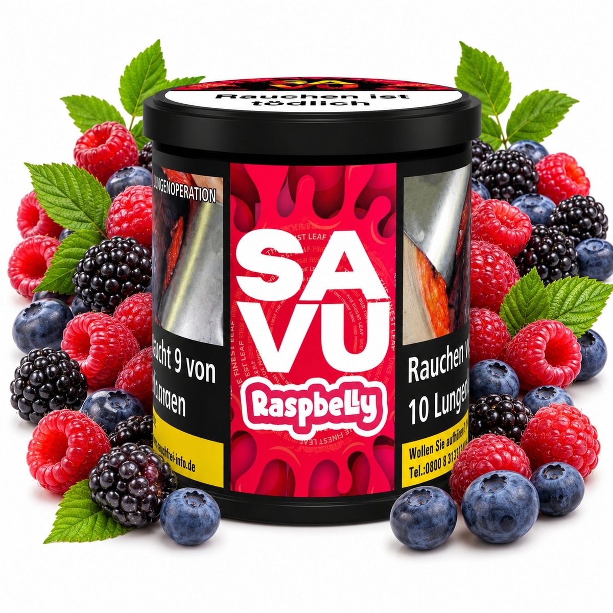 Savu Tobacco Raspbelly 200g Savu Tobacco Raspbelly 200g