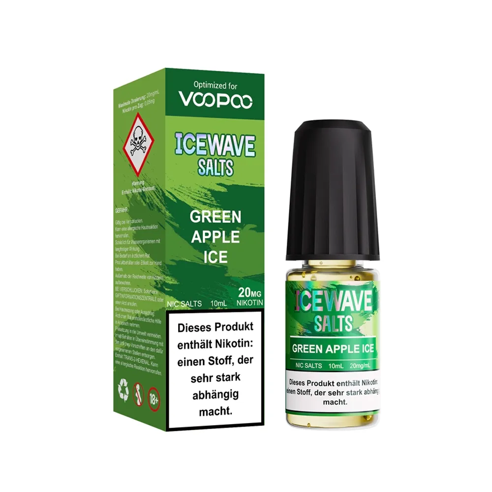 Icewave - Salts - Nikotinsalz-Liquid - Green Apple Ice - 10ml - 20mg