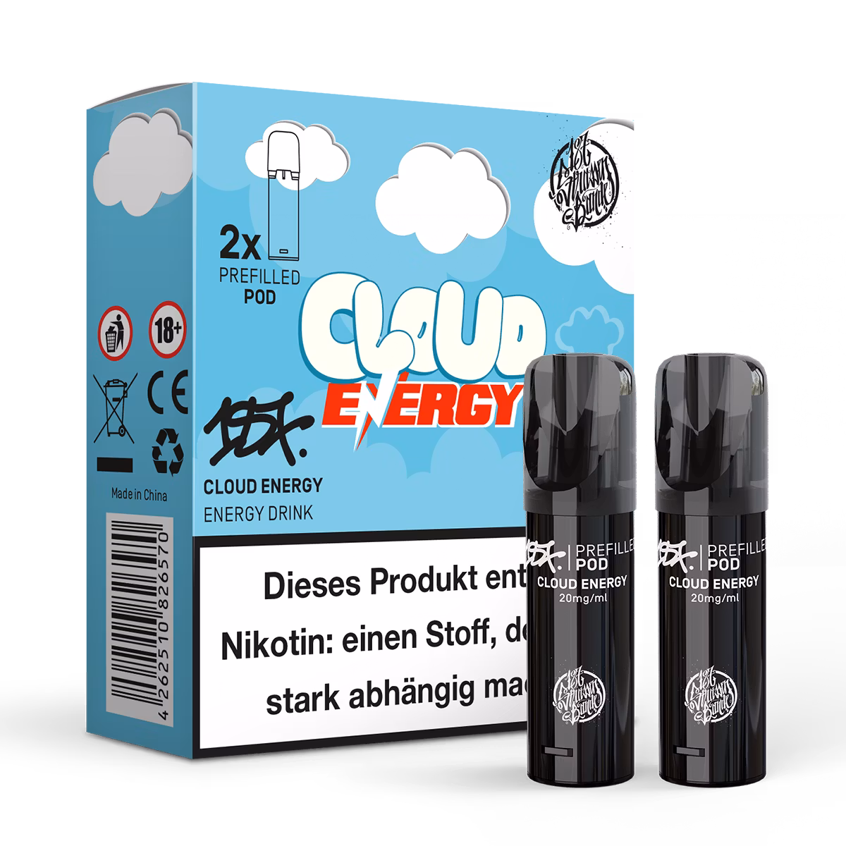 187 Straßenbande - Prefilled Pod Cloud Energy - 2ml - 2er Pack