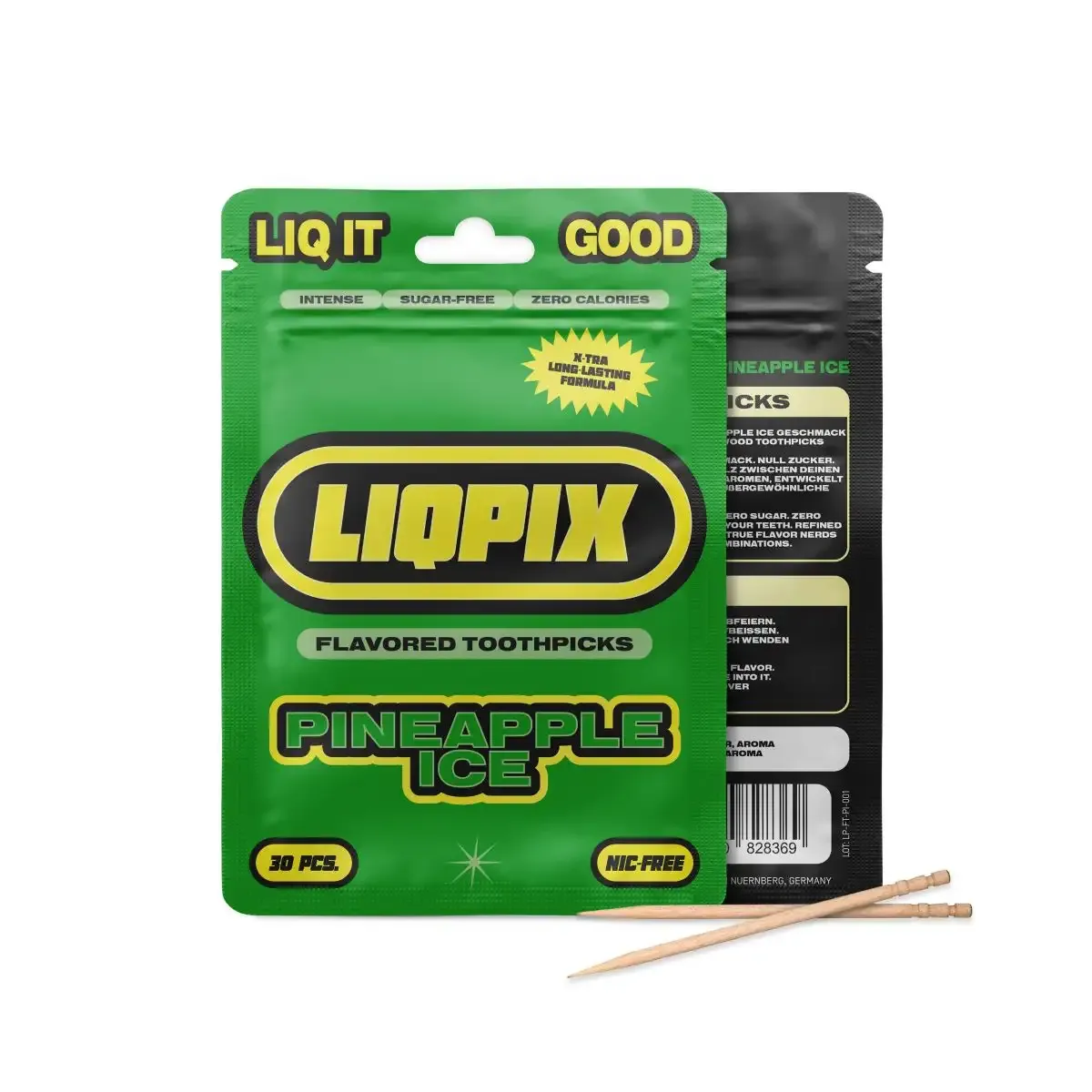 LiqPix Zahnstocher Pineapple Ice 30 Stück LiqPix Zahnstocher Pineapple Ice 30 Stück