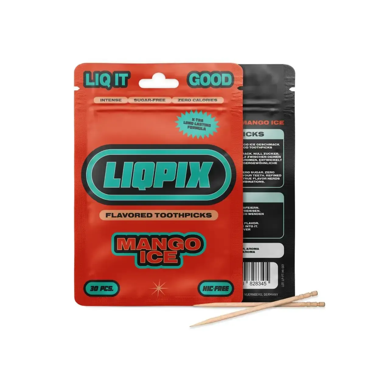 LiqPix Zahnstocher Mango Ice 30 Stück LiqPix Zahnstocher Mango Ice 30 Stück