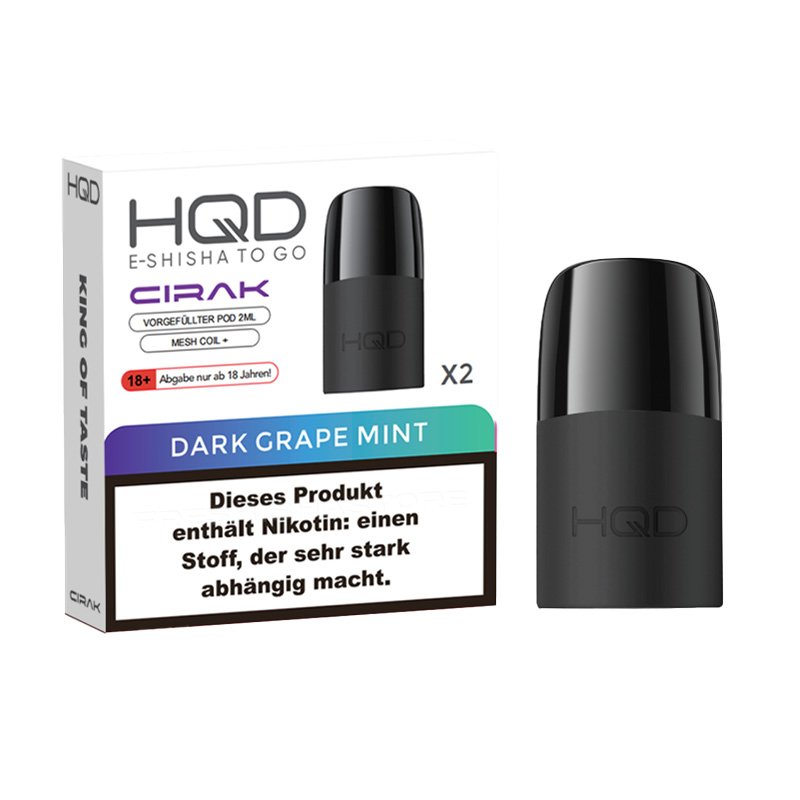 HQD - Cirak - Prefilled Pod - Dark Grape Mint - 2ml - 2er Pack
