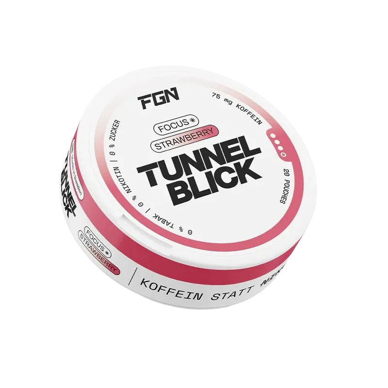 FGN - Tunnelblick - Focus - Koffein Pouches - Strawberry - 75mg FGN - Tunnelblick - Focus - Koffein Pouches - Strawberry - 75mg