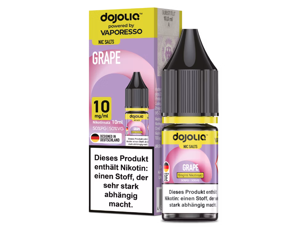 Vaporesso - Dojoliq - Nikotinsalz-Liquid - 10ml - Grape - 10mg Vaporesso - Dojoliq - Nikotinsalz-Liquid - 10ml - Grape - 10mg