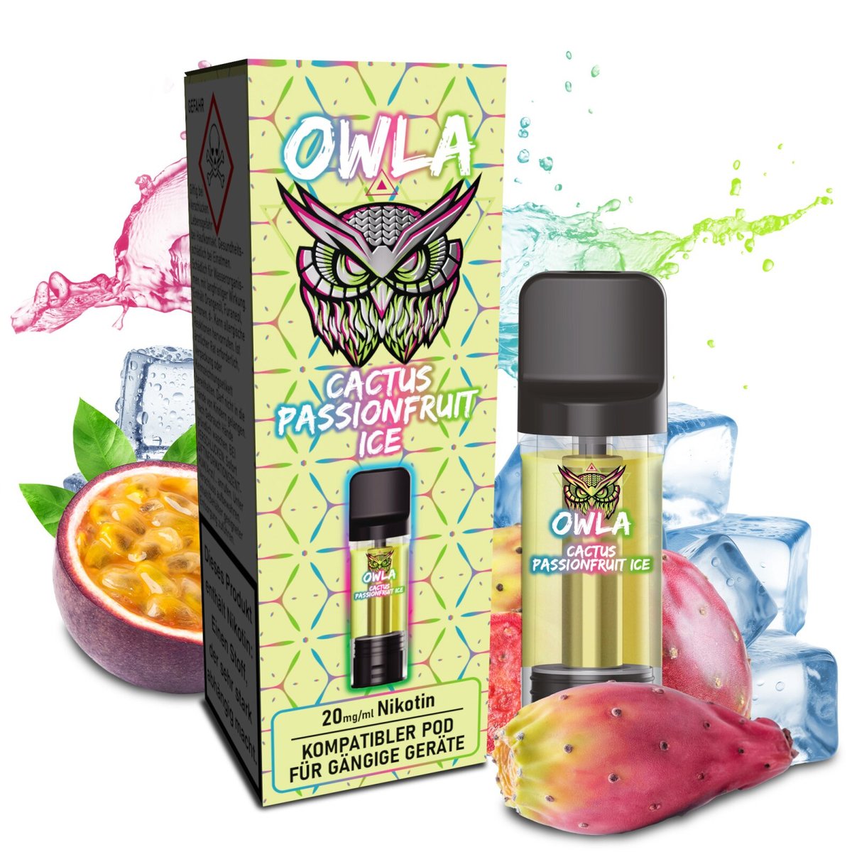 OWLA - Prefilled Pod - Cactus Passionfruit Ice - 2ml - 20mg