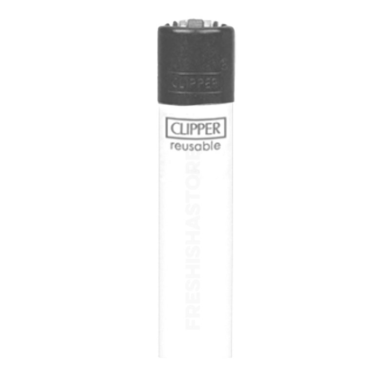 Clipper - Feuerzeug - Solid Branded - Weiß - wiederverwendbar