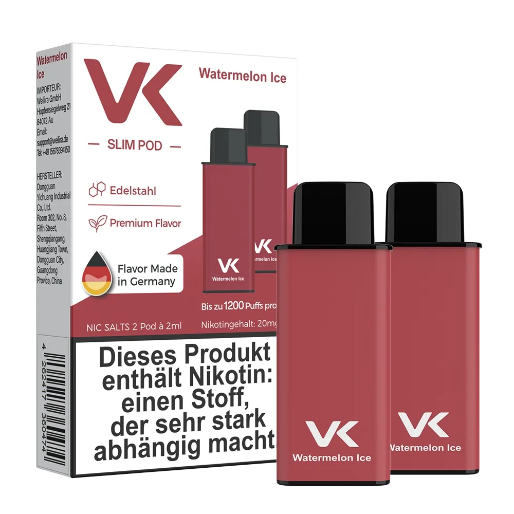 VK - Slim Air - Prefilled Pods - Watermelon Ice - 20mg - 2ml VK - Slim Air - Prefilled Pods - Watermelon Ice - 20mg - 2ml