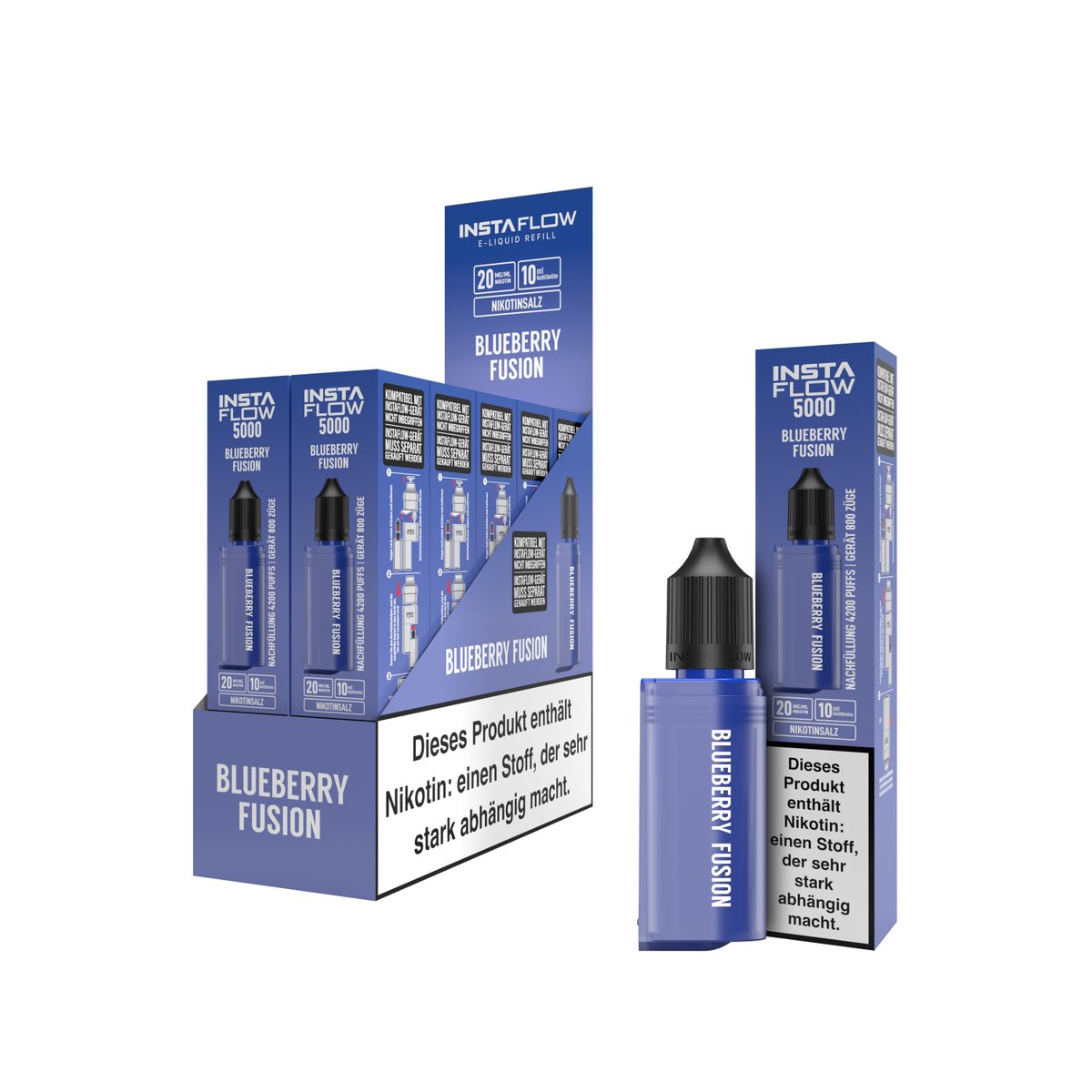 INSTAFLOW 5000 - Nachfülbehälter - Blueberry Fusion - 10ml - 20mg