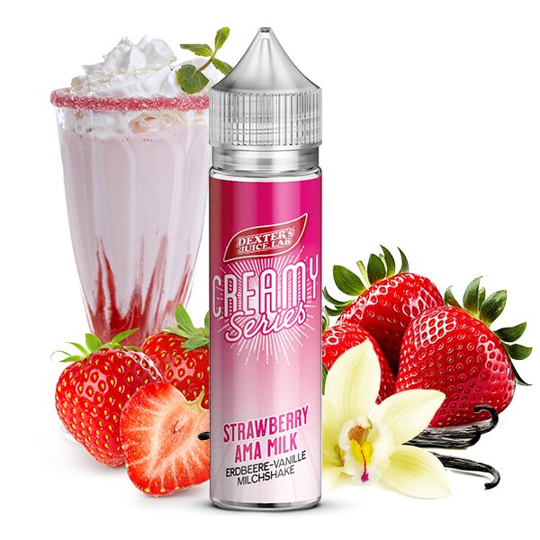 Dexter's Juice Lab - Creamy Series - Strawberry Ama Milk - Aroma - 10ml Dexter's Juice Lab - Creamy Series - Strawberry Ama Milk - Aroma - 10ml