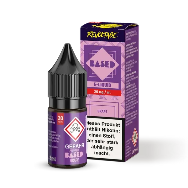 Revoltage - BASED - Nikotinsalz-Liquid - Grape - 8ml - 20mg Revoltage - BASED - Nikotinsalz-Liquid - Grape - 8ml - 20mg