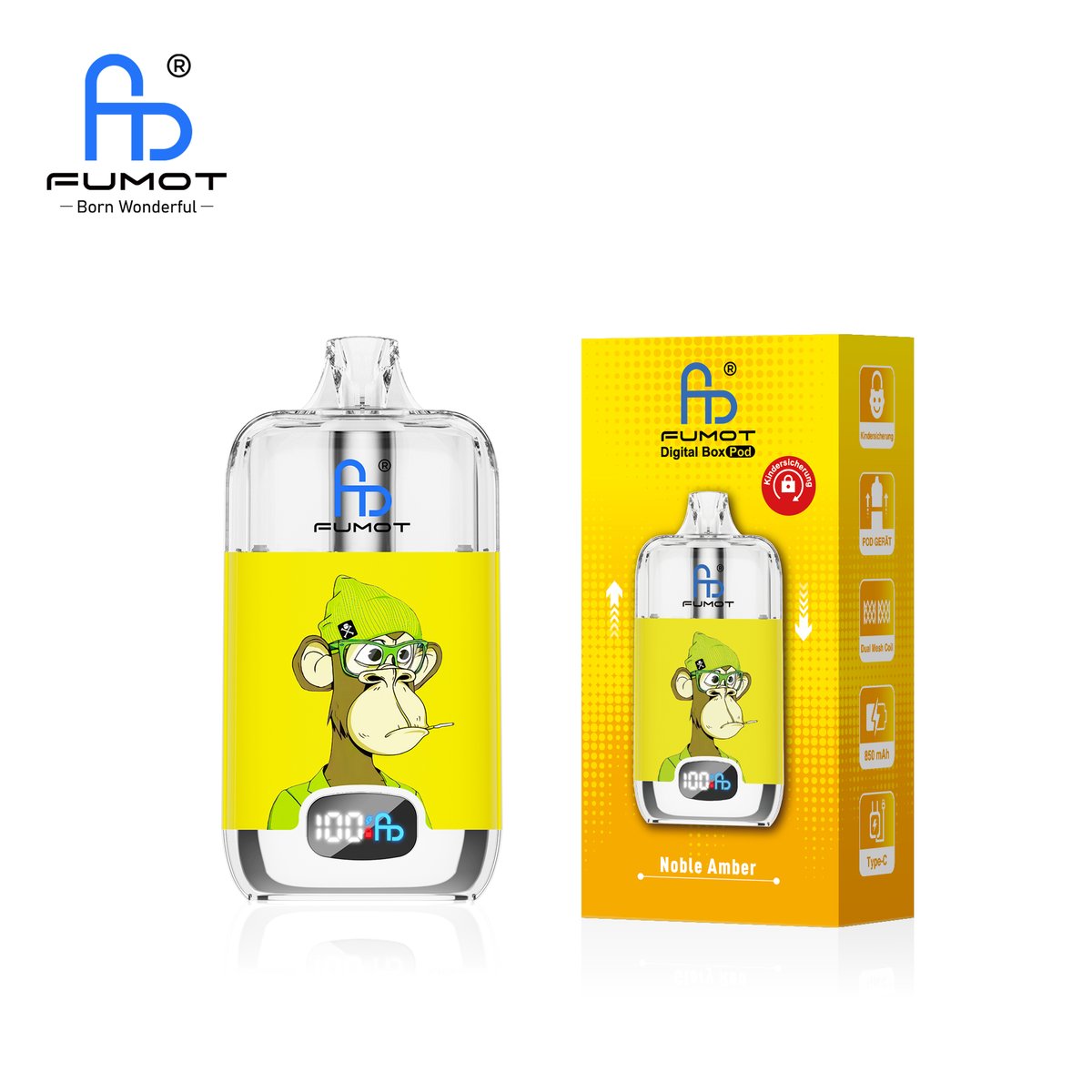 RandM - Tornado Box - 12000 - Pod Kit - Noble Amber RandM - Tornado Box - 12000 - Pod Kit - Noble Amber