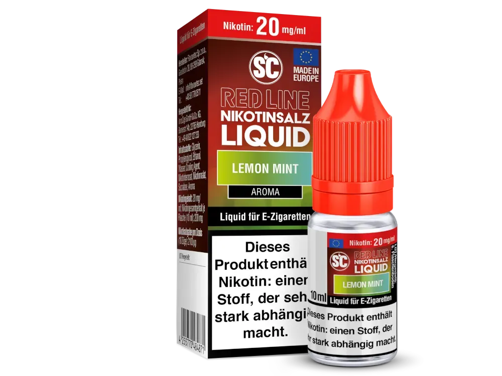 SC Red Line - Nikotinsalzliquid - 10ml - Lemon Mint - 20mg