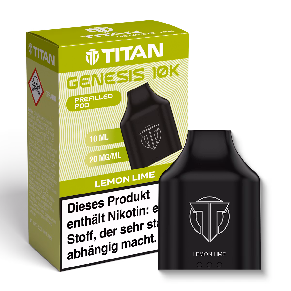 TITAN - Genesis 10K - Nachfüllbehälter - Lemon Lime - 20mg