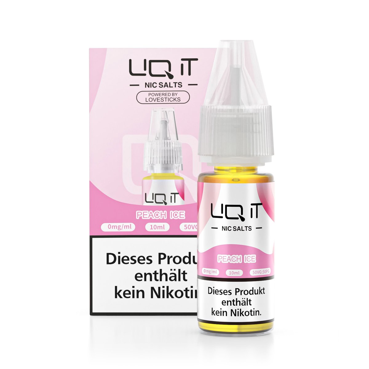 LIQ IT - Nikotinsalz-Liquid - 10ml - Peach Ice - 0mg