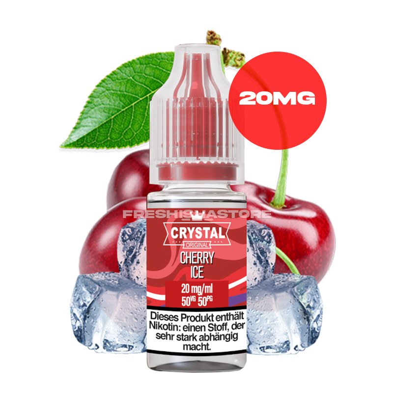 SKE - Crystal Liquid - Cherry Ice - Nikotinsalz Liquid - 10ml - 20mg