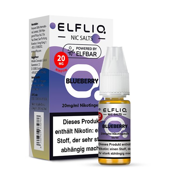Elfbar - ElfLiq - 10ml - Blueberry | Nikotinsalz-Stärke : 20mg