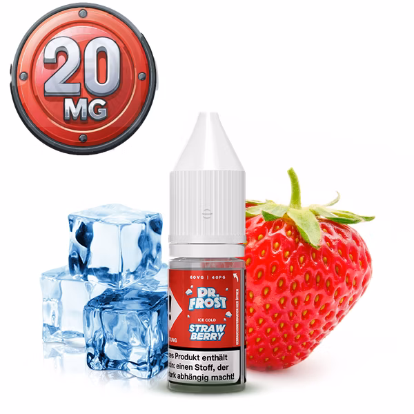  Dr. Frost - Ice Cold Cold Strawberry - Nikotinsalz Liquid 10ml 20mg