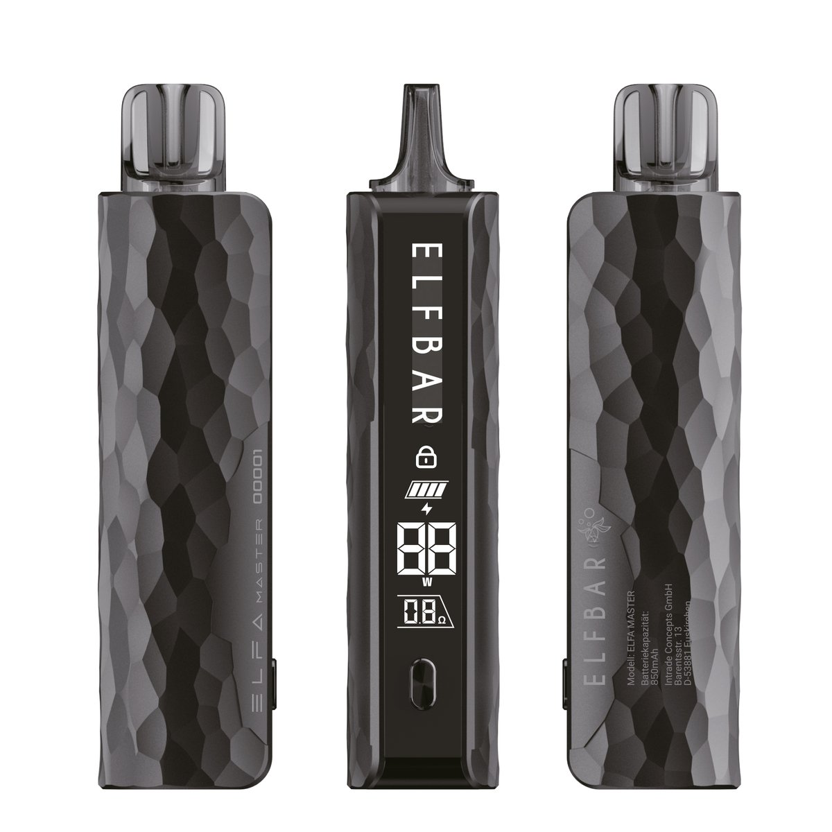 Elfbar - ELFA MASTER - Basisgerät - Obsidian Black (EOL) Elfbar - ELFA MASTER - Basisgerät - Obsidian Black (EOL)