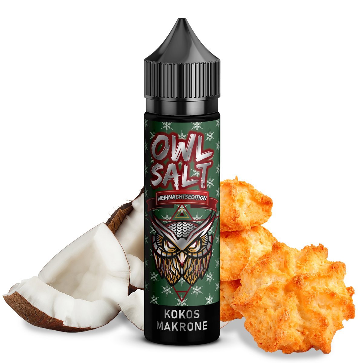 OWL Salt - Weihnachtsedition Overdosed - Aroma - 10ml - Kokosmakrone | Paketgröße : 1er Packung