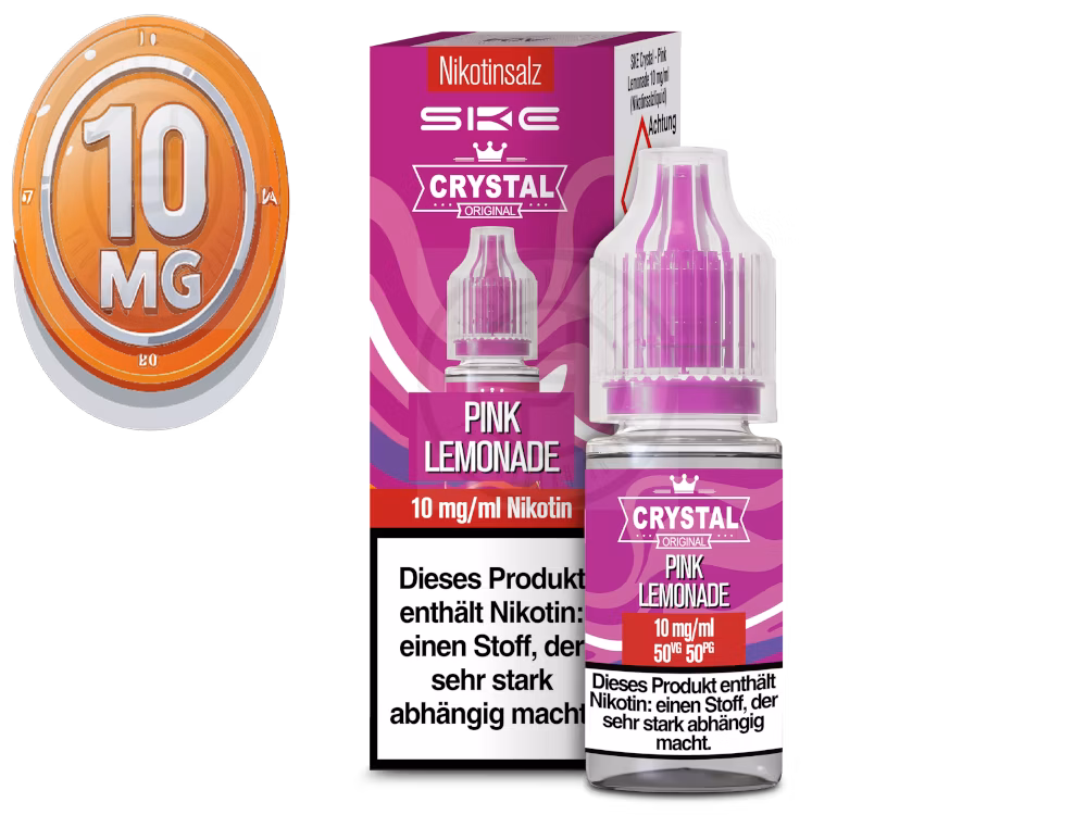 ske-crystal-liquid-pink-lemonade-10ml-10mg SKE - Crystal Liquid - Pink Lemonade - Nikotinsalz Liquid - 10ml - 10mg