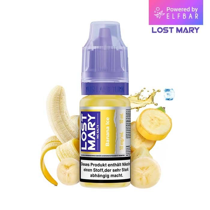 Lost Mary Nikotinsalz-Liquid - Banana Ice | Nikotinsalz-Stärke : 10mg