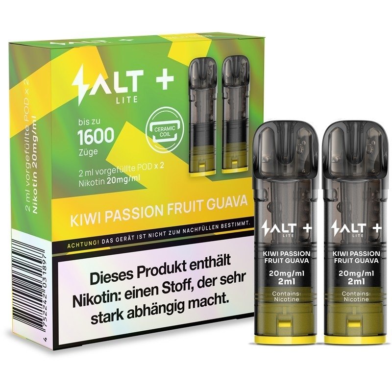Salt - Plus Lite - Prefilled Pod - 2ml - 2er Pack - Kiwi Passion Fruit Guava
