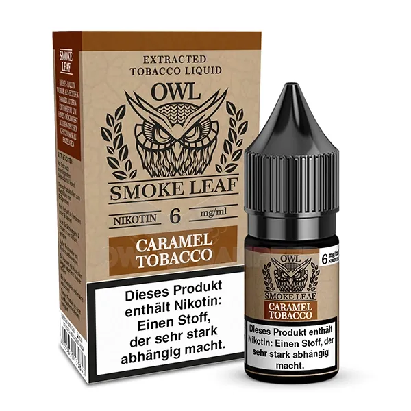 OWL Smoke Leaf Nikotin-Liquid Caramel Tobacco 10ml 6mg OWL Smoke Leaf Nikotin-Liquid Caramel Tobacco 10ml 6mg