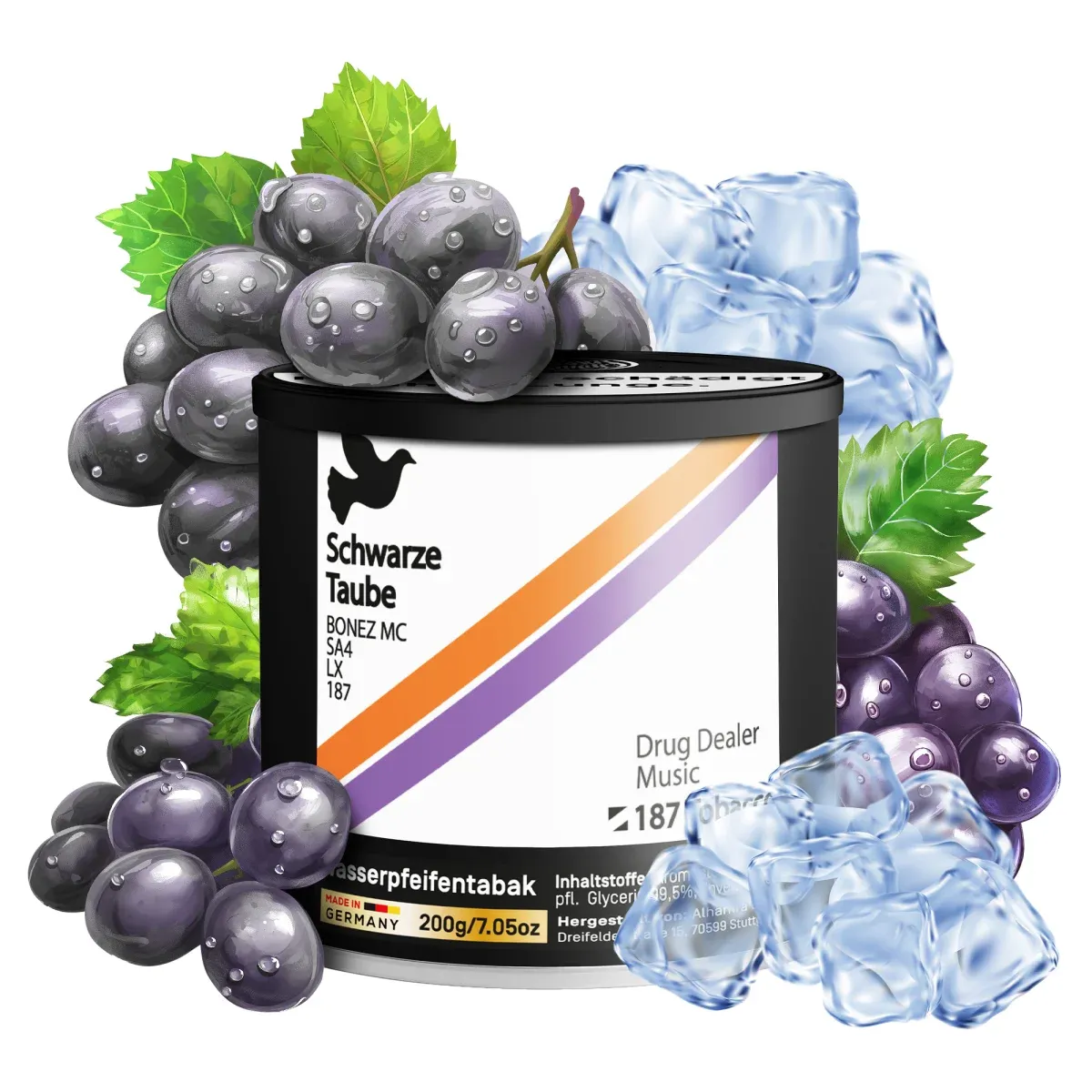 187 Strassenbande - AMG Schwarze Traube - 200g - TT - B2B