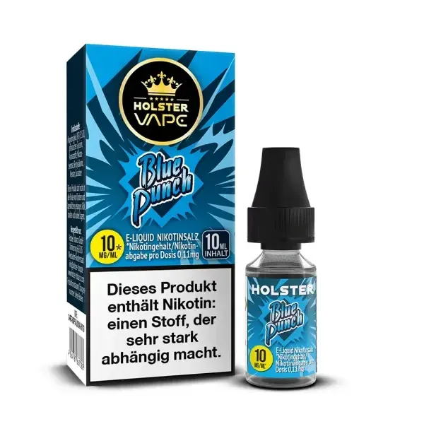 Holster - Nikotinsalzliquids - 10ml - Blue Punch | Inhalt : 10ml | Nikotinsalz-Stärke : 10mg | Paketgröße : 1er Packung Holster - Nikotinsalzliquids - 10ml - Blue Punch | Inhalt : 10ml | Nikotinsalz-Stärke : 10mg | Paketgröße : 1er Packung