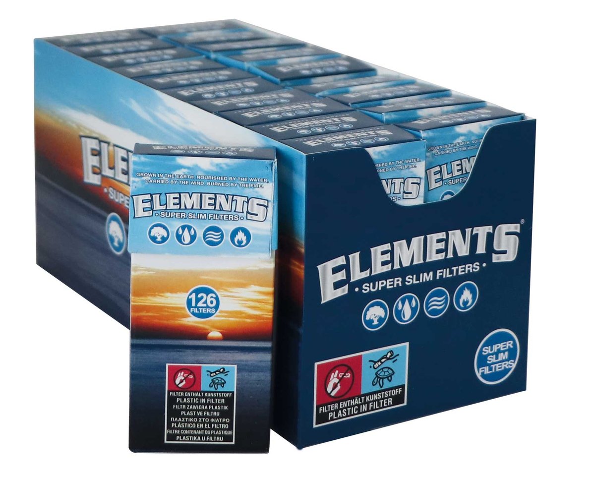 Elements Papers - Super Slim Filter Tips - Prerolled 160 Stück