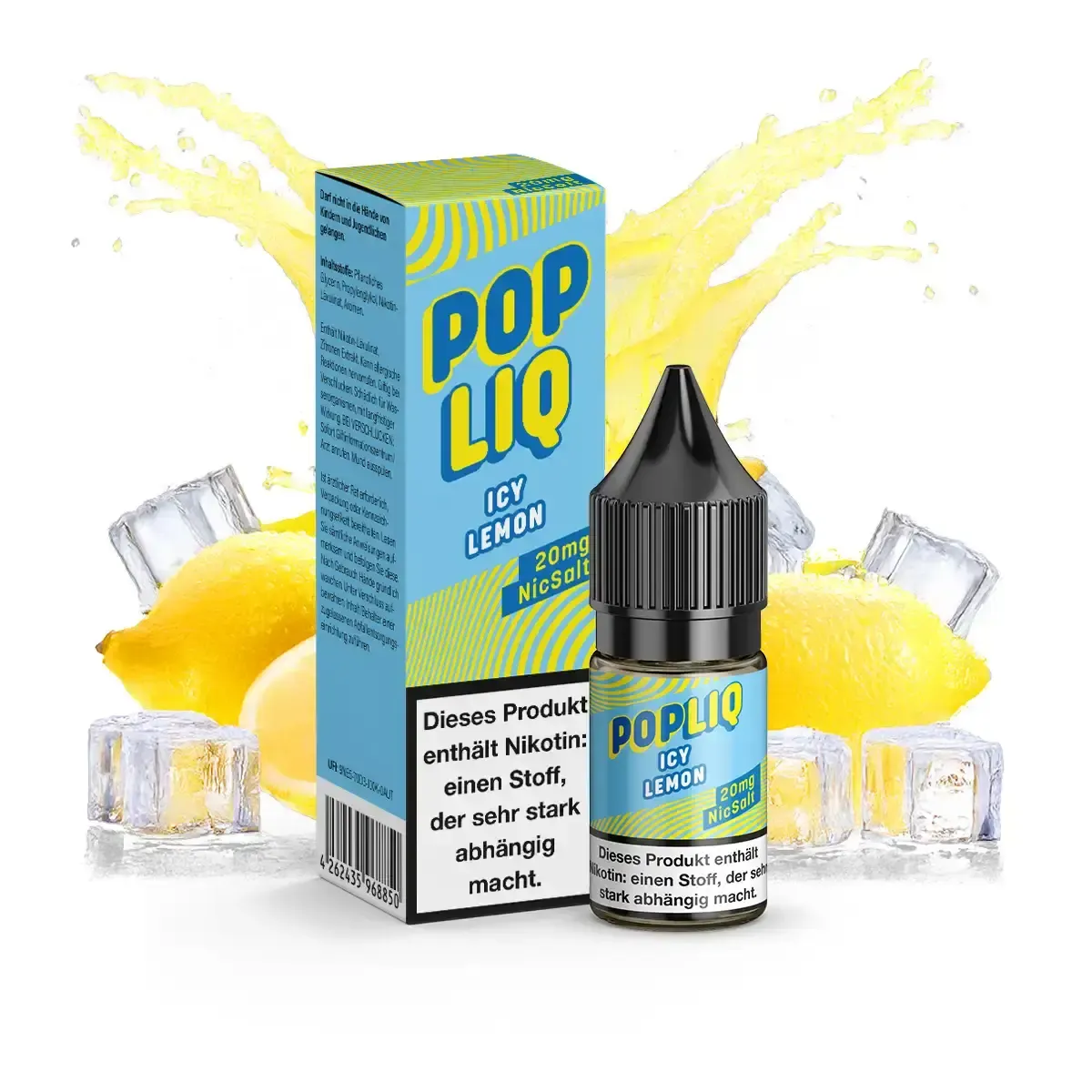 PopLiq Nikotinsalz-Liquid Icy Lemon 10ml 20mg PopLiq Nikotinsalz-Liquid Icy Lemon 10ml 20mg