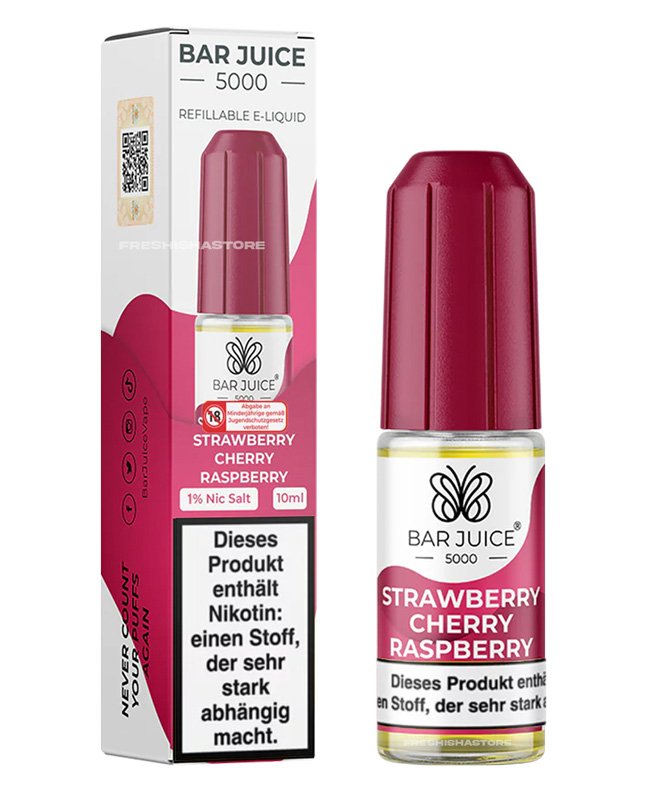 Bar Juice 5000 - Strawberry Cherry Raspberry - 10ml - 10mg