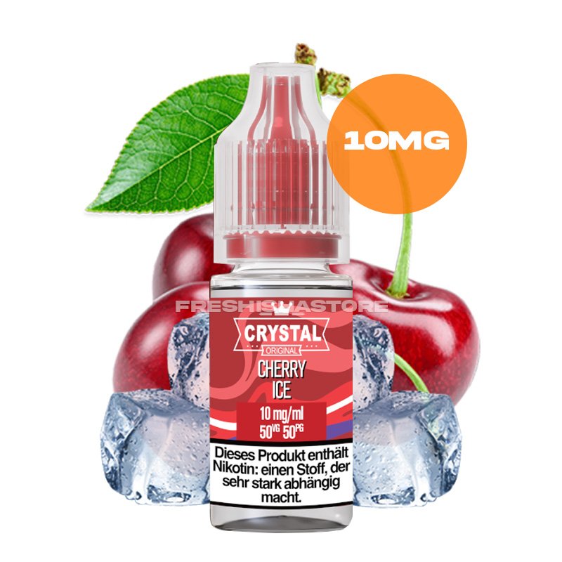 SKE - Crystal Liquid - Cherry Ice - Nikotinsalz Liquid - 10ml - 10mg