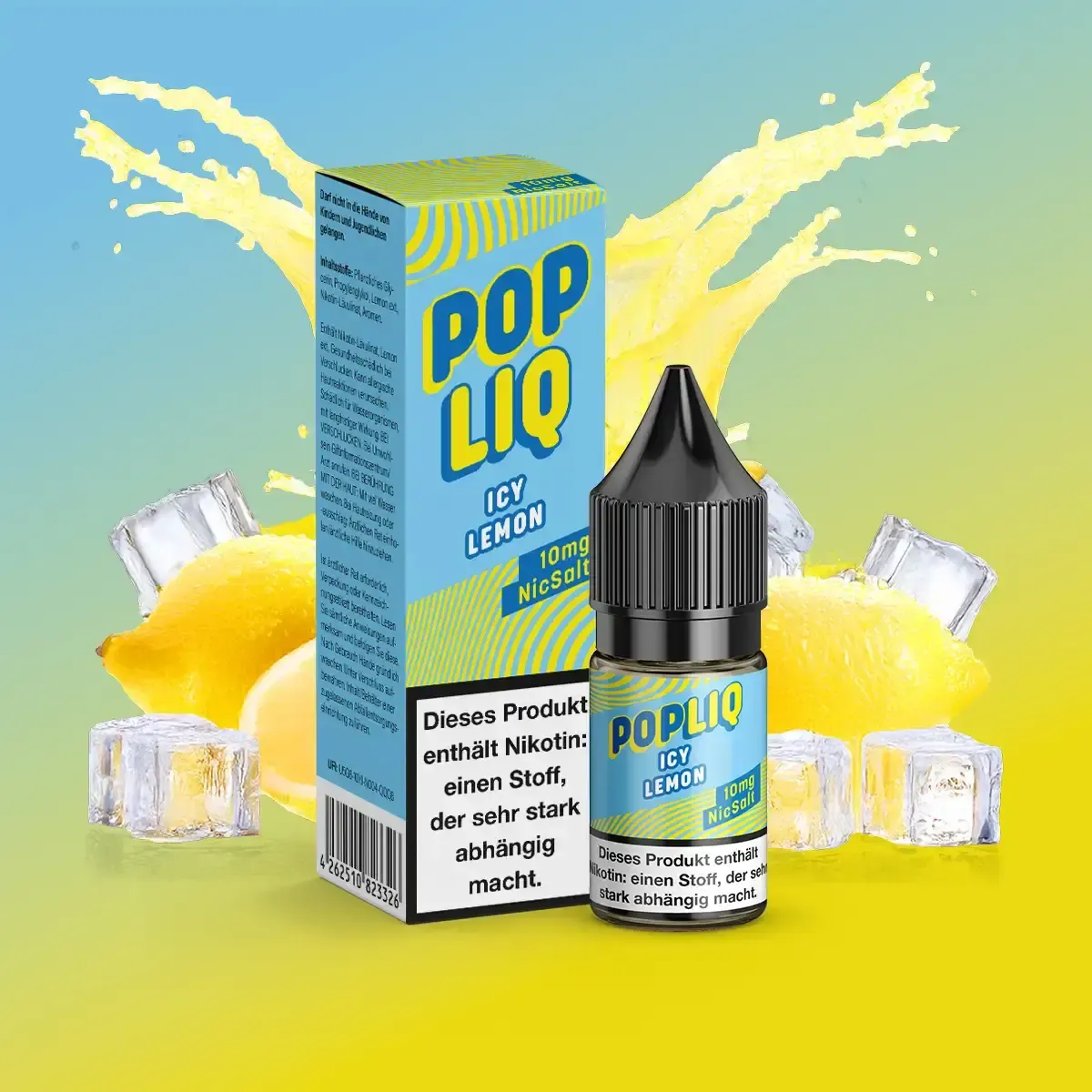 PopLiq Nikotinsalz-Liquid Icy Lemon 10ml 10mg PopLiq Nikotinsalz-Liquid Icy Lemon 10ml 10mg