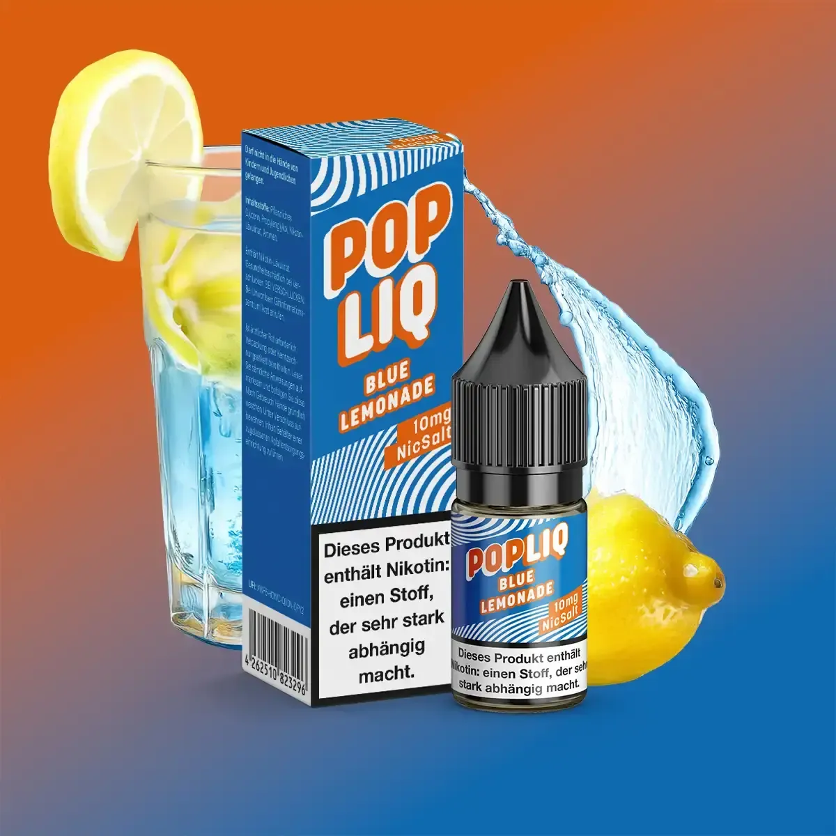PopLiq Nikotinsalz-Liquid Blue Lemonade 10ml 10mg