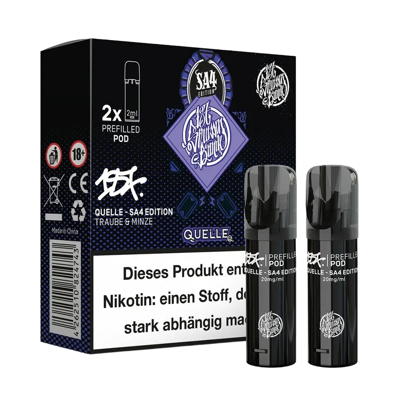 187 Straßenbande - Prefilled Pod Quelle - SA4 Edition - 2ml - 2er Pack