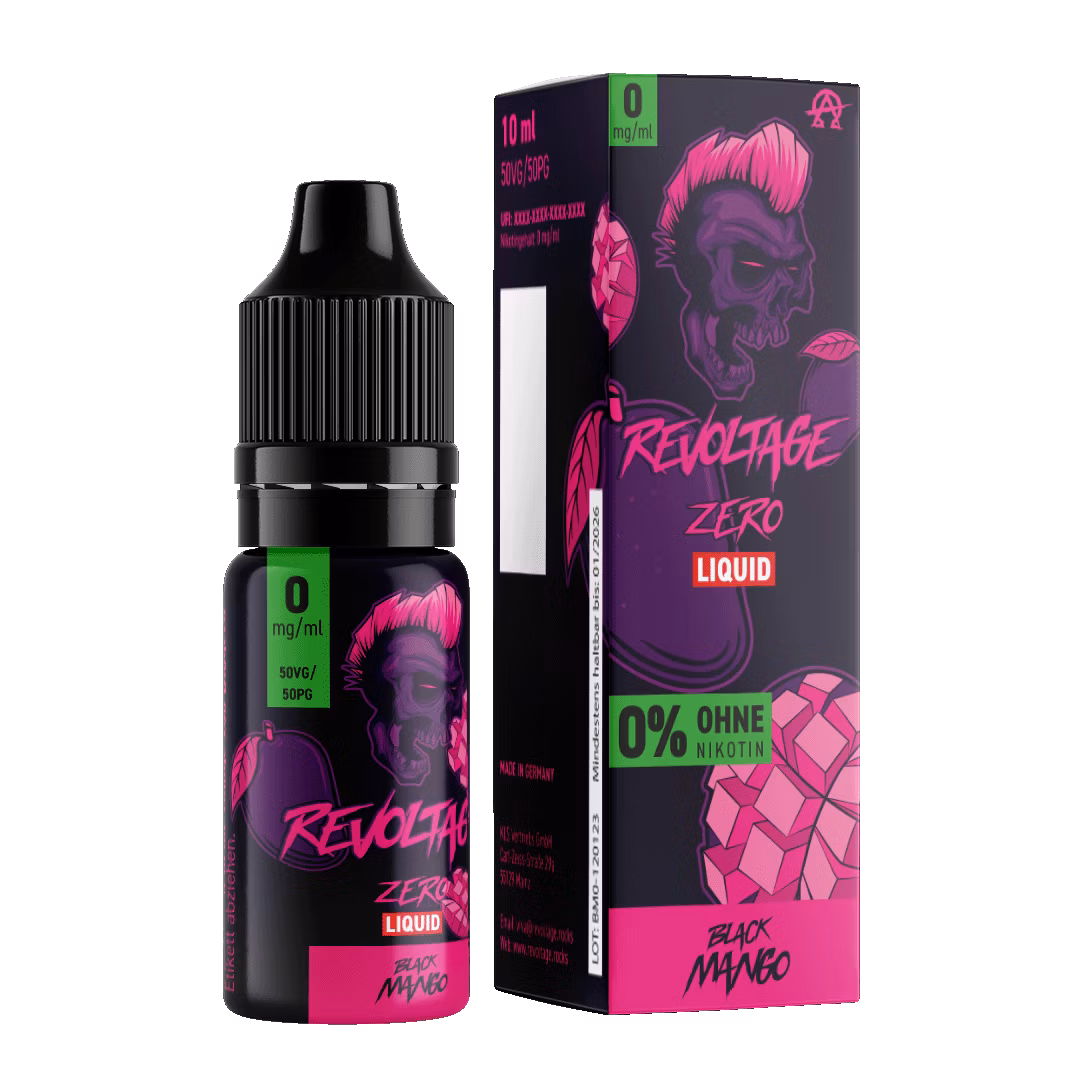 Revoltage - Hybrid Nikotinsalz Liquid - 10ml - Black Mango - 0mg Revoltage - Hybrid Nikotinsalz Liquid - 10ml - Black Mango - 0mg