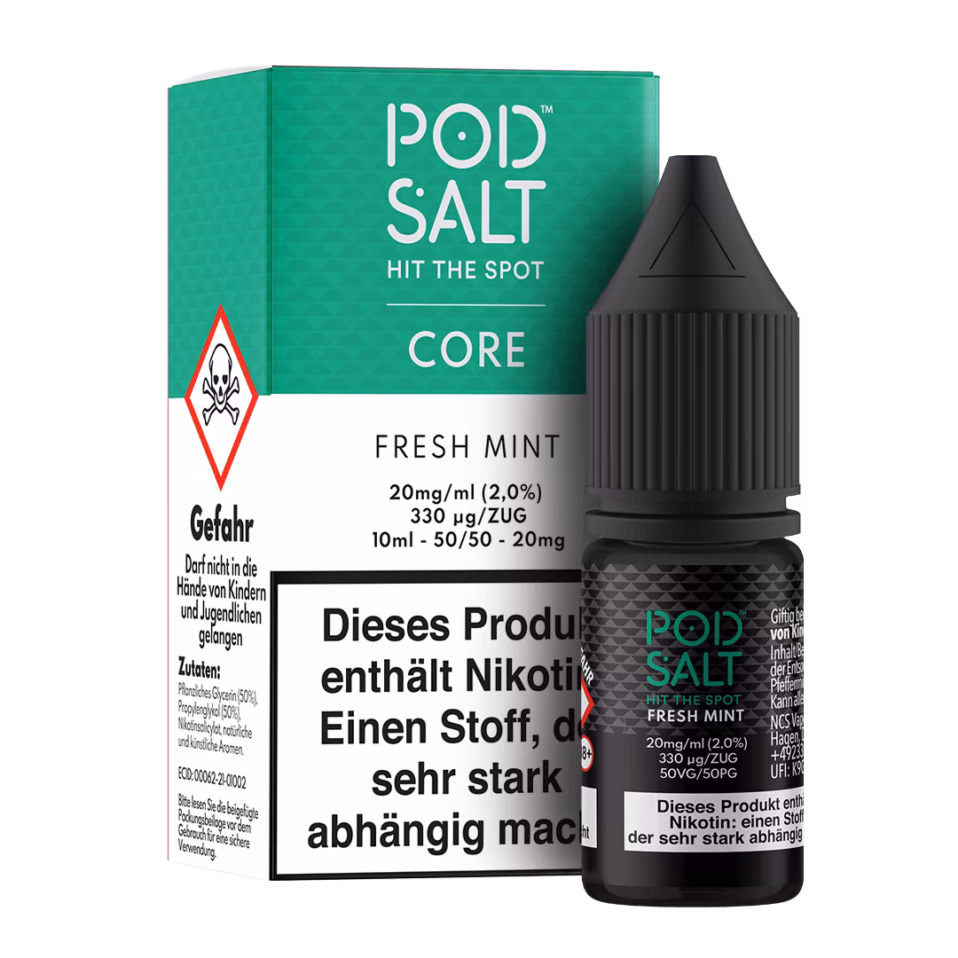 Pod Salt - Core - Fresh Mint - Nikotinsalz-Liquid - 10ml - 20mg