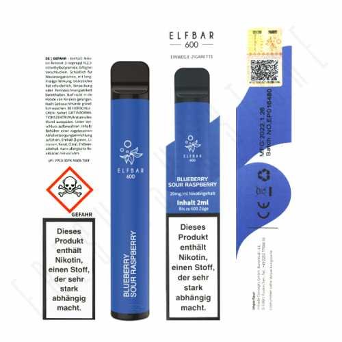 Elf Bar 600 - Blueberry Sour Raspberry