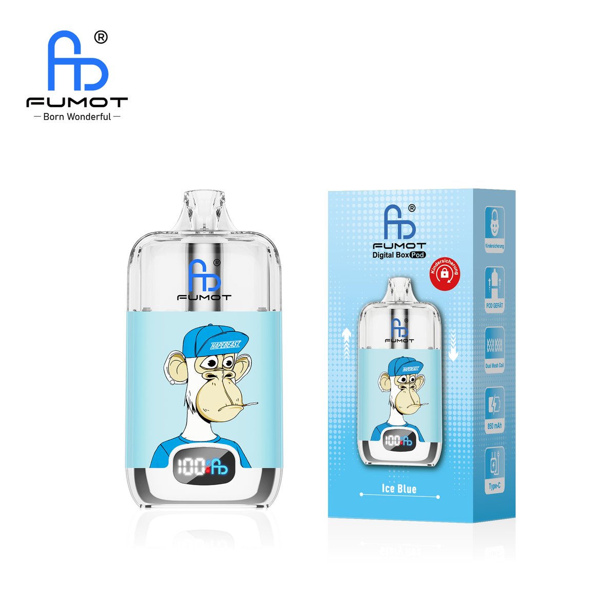 RandM - Digital Box - Pod Kit - Ice Blue